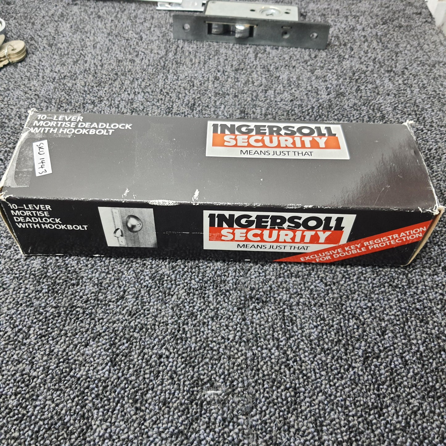 Ingersoll SC76 single-sided 10-Lever Mortise Deadlock in Polished Chrome