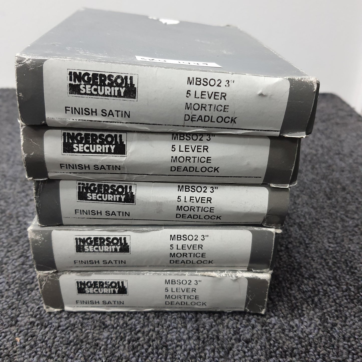 Job Lot of 5 x MBSO2 3"  BS3621 mortice deadlock