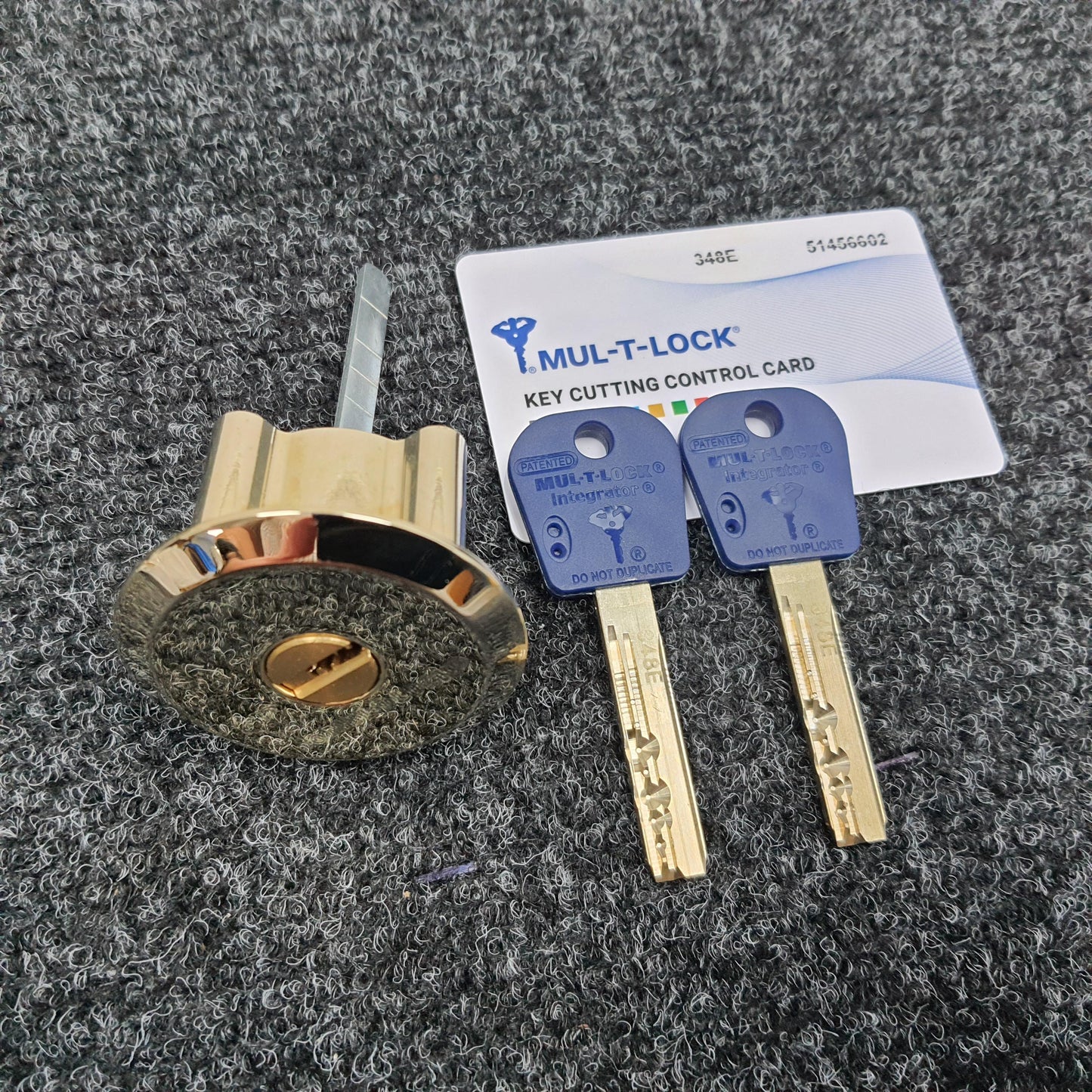 Ingersoll SC1 Replacement Mul-T-Lock Cylinder, POLISHED BRASS
