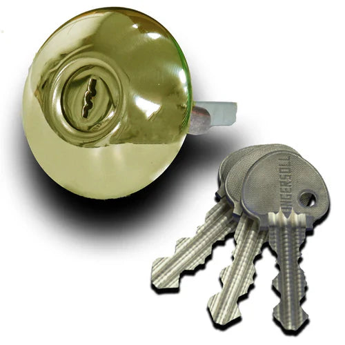 Ingersoll SC73 Non-Double-Locking, 38-58mm, Classic Cylinder, INWARD-OPENING DOORS, POLISHED BRASS