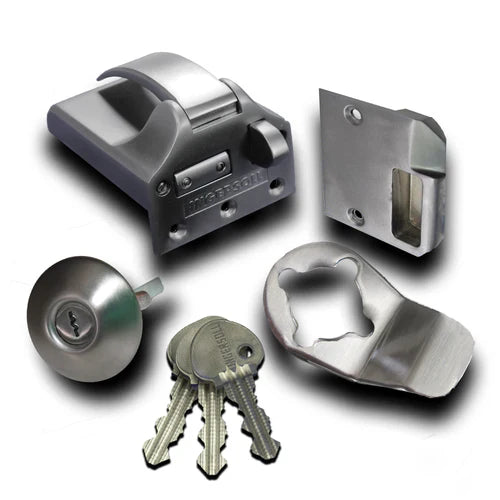 Ingersoll SC71 Double-Locking, 38-58mm, Classic Cylinder, INWARD-OPENING DOORS, SATIN CHROME
