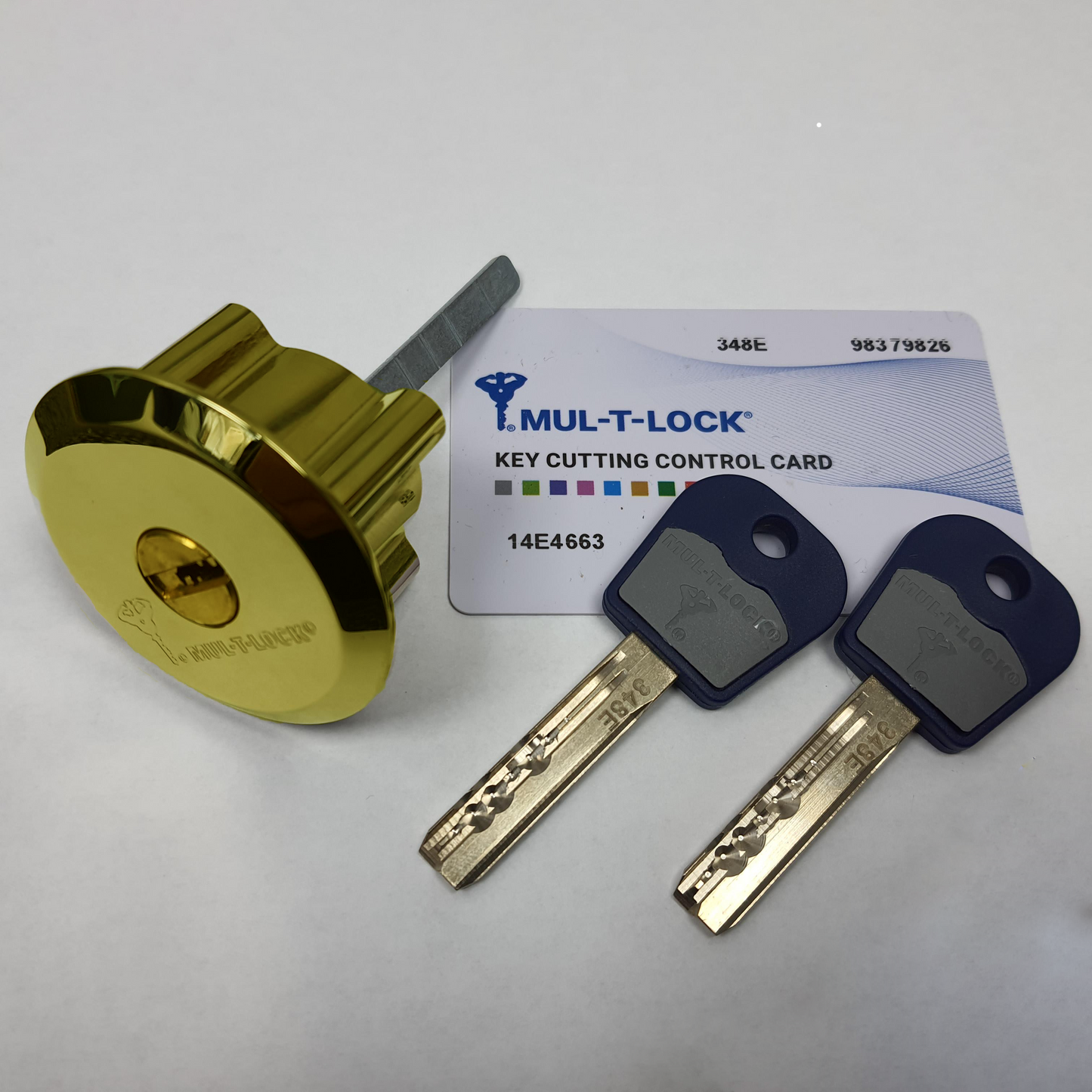 Ingersoll SC73 Non-Double-Locking Nightlatch, Mul-T-Lock Cylinder, OUTWARD-OPENING DOORS, POLISHED BRASS