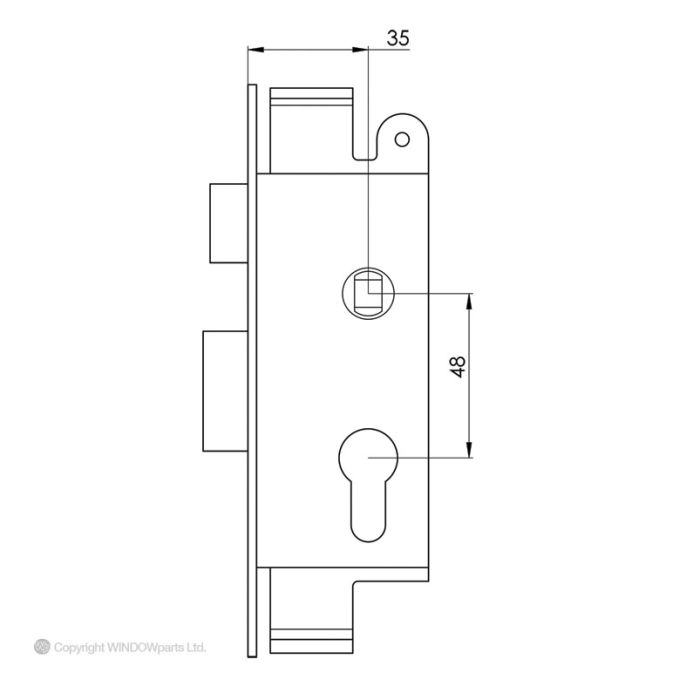 UNION L22172 Euro Sashlock Case