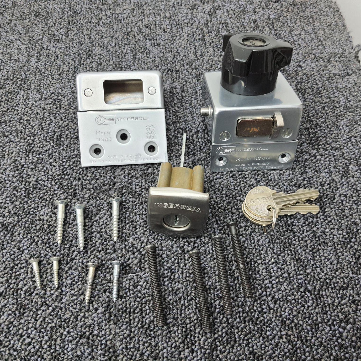 Ingersoll NS80 Lever Rim Automatic Deadlock Satin Chrome