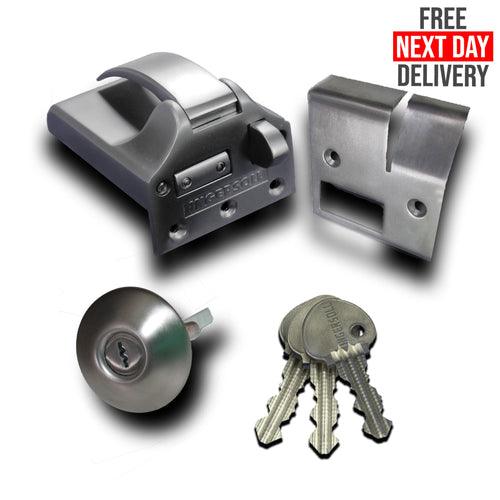 Ingersoll SC71 Double Locking Nightlatch Classic Cylinder Outward Opening Satin Chrome