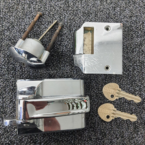 Very early example of Ingersoll 10-Lever Nightlatch (1940-1950)