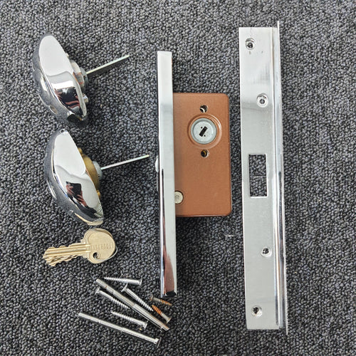 Ingersoll SC74 10-Lever Mortise Deadlock for rebated doors in Polished Chrome