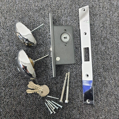 Ingersoll SC74 10-Lever Mortise Deadlock in Polished Chrome