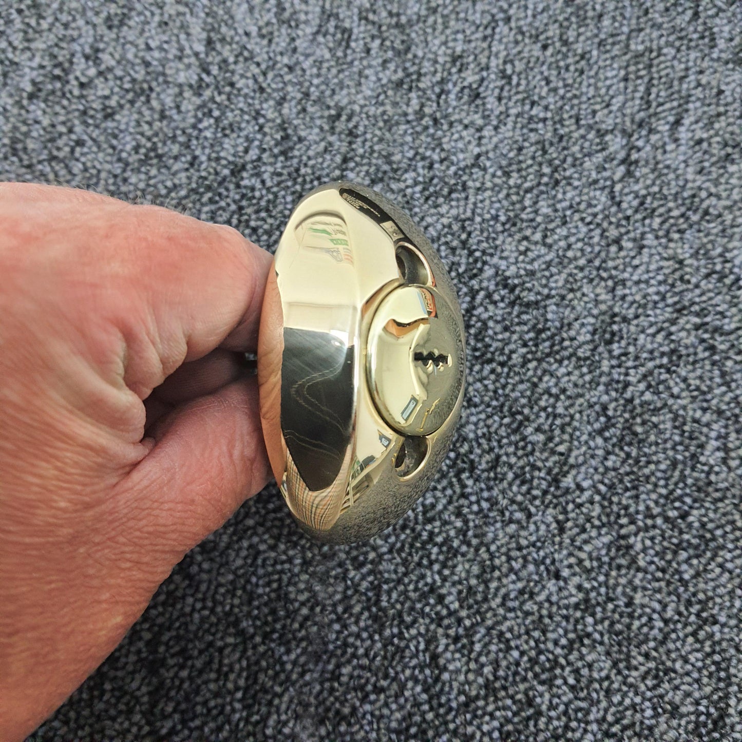 Ingersoll SC74 10-Lever Mortise Deadlock in Polished Brass