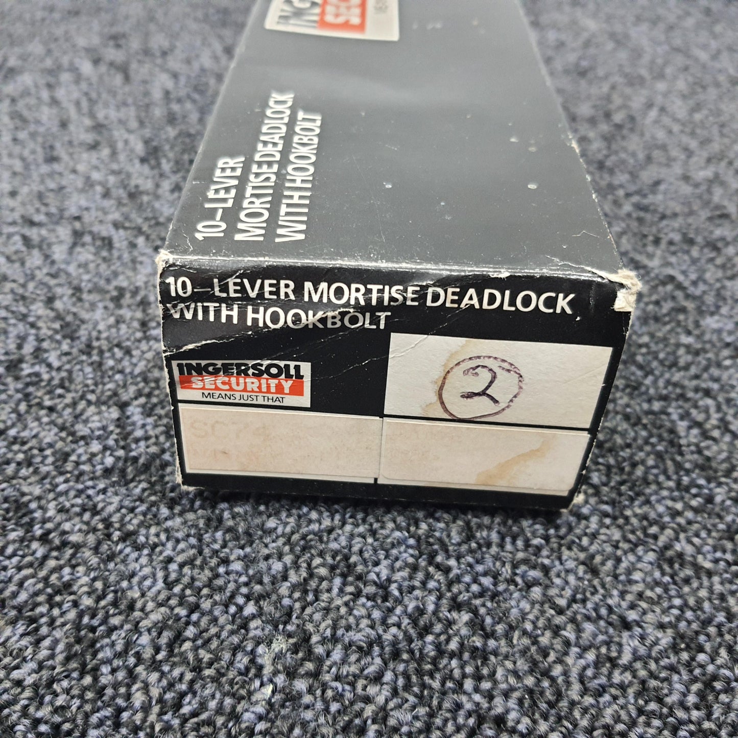 Ingersoll SC74 10-Lever Mortise Deadlock in Polished Brass