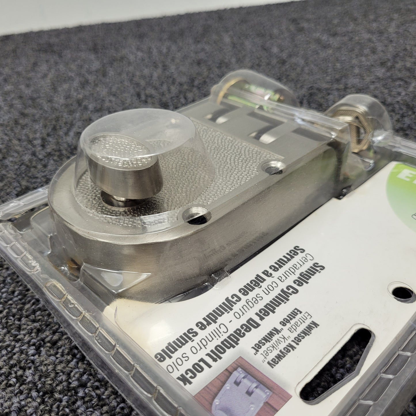 Defender Security U 10817 Deadlock, Jimmy-Resistant, Single Cylinder Door Lock