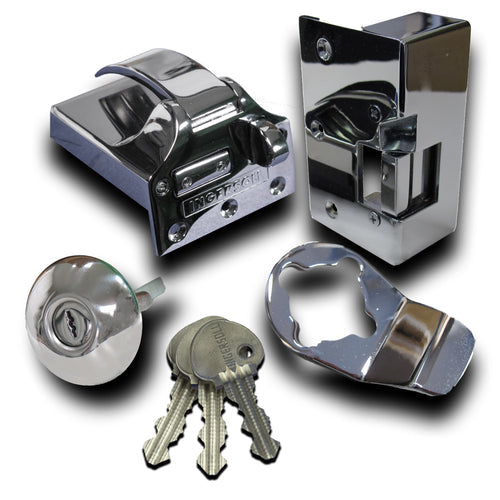 Ingersoll SC73E Non-Double Locking Nightlatch with Electric Release, Classic Cylinder, INWARD-OPENING DOORS, POLISHED CHROME