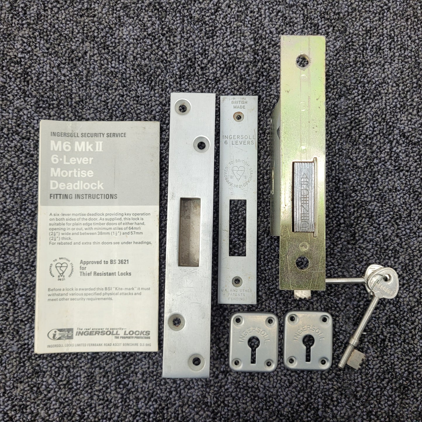 Ingersoll M6 MKII 6-lever Mortice Deadlock