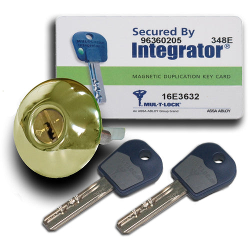Ingersoll SC73E Non-Double Locking Nightlatch with Electric Release, Mul-T-Lock Cylinder, INWARD-OPENING DOORS, POLISHED BRASS