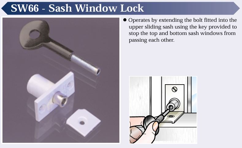 Ingersoll SW66 Wooden Sash Window Lock