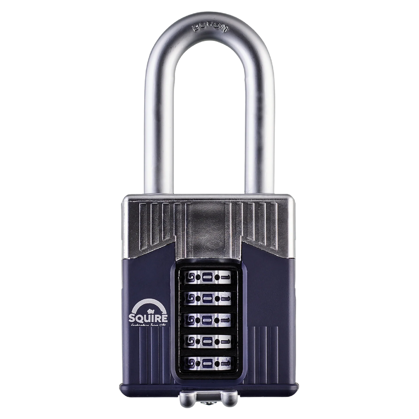 Squire Warrior Combi 65/2.5 - Long Shackle Heavy-Duty Combination Padlock