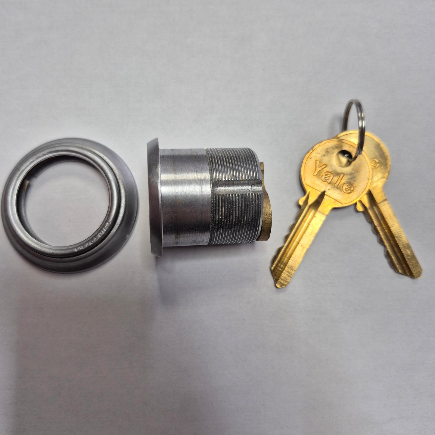 YALE 1122 Screw-In Cylinder Satin Chrome (single cylinder)