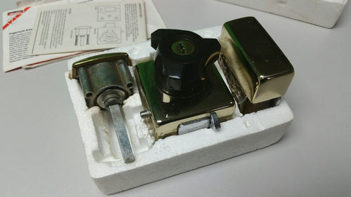 Ingersoll NS80 Lever Rim Automatic Deadlock Polished Brass