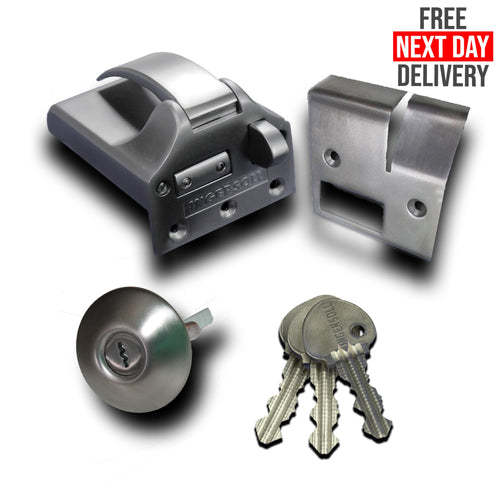 Ingersoll SC73 Non Double Locking Nightlatch Classic Cylinder Outward Opening Satin Chrome