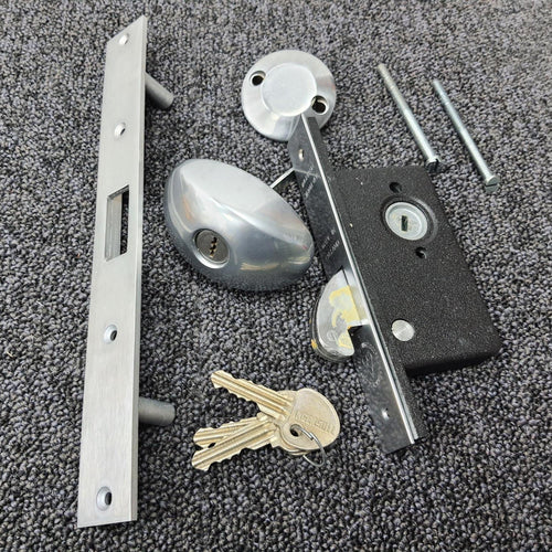 Ingersoll SC76 single sided Lever Mortise Deadlock Satin Chrome