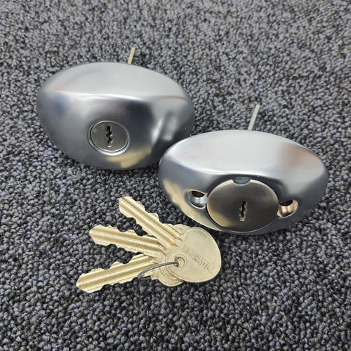 Pair of Ingersoll C3 Cylinders (inner & outer) for SC74 in Satin Chrome Finish